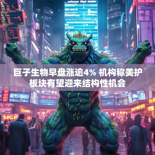 巨子生物早盘涨逾4% 机构称美护板块有望迎来结构性机会