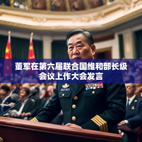 董军在第六届联合国维和部长级会议上作大会发言