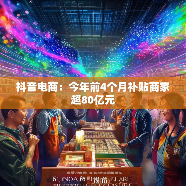 抖音电商：今年前4个月补贴商家超80亿元