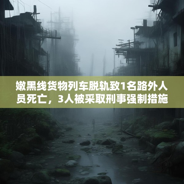 嫩黑线货物列车脱轨致1名路外人员死亡，3人被采取刑事强制措施