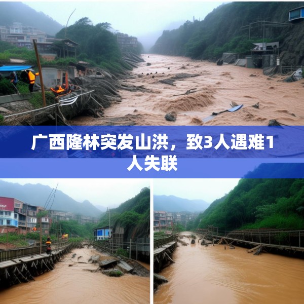 广西隆林突发山洪，致3人遇难1人失联