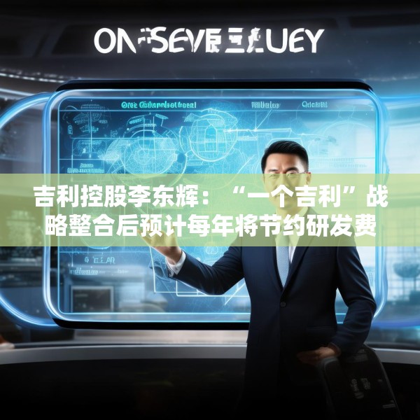 吉利控股李东辉：“一个吉利”战略整合后预计每年将节约研发费用数十亿元