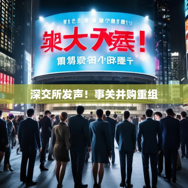 深交所发声！事关并购重组