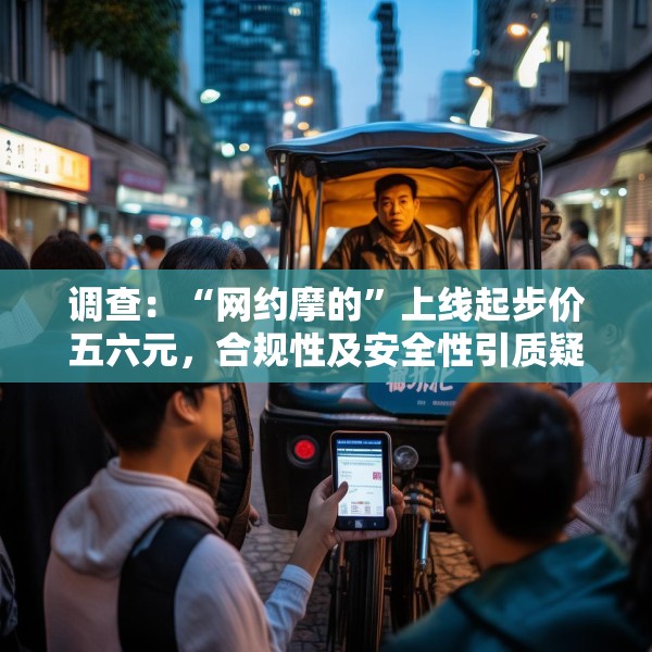调查：“网约摩的”上线起步价五六元，合规性及安全性引质疑