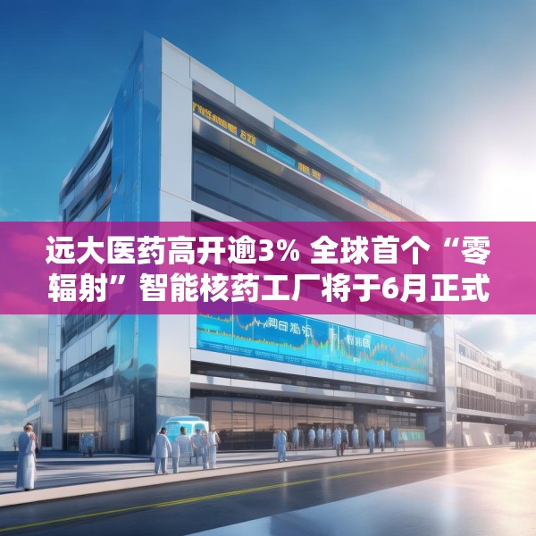 远大医药高开逾3% 全球首个“零辐射”智能核药工厂将于6月正式投入运营