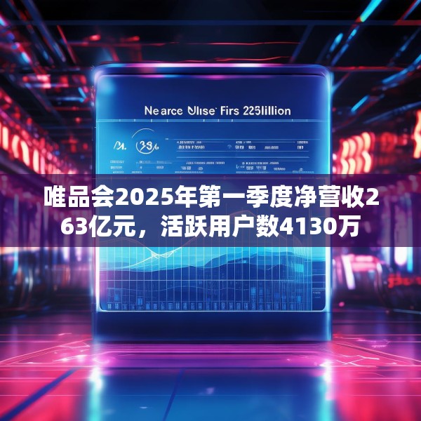 唯品会2025年第一季度净营收263亿元，活跃用户数4130万