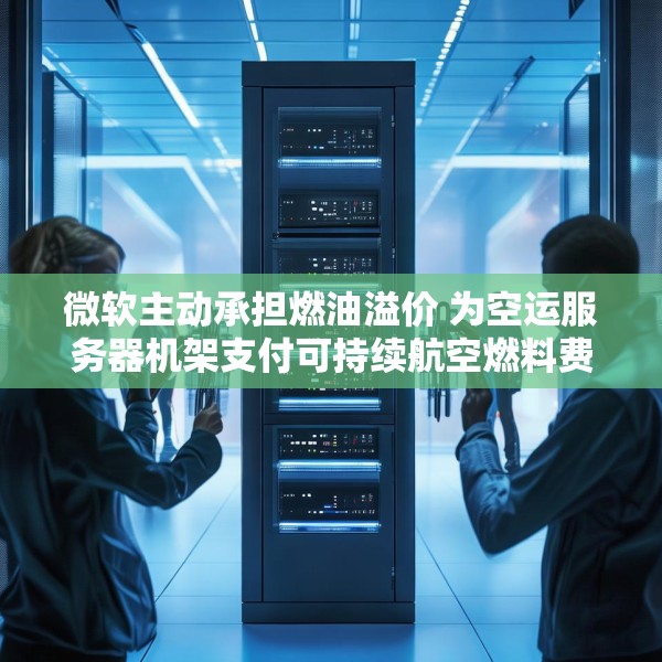 微软主动承担燃油溢价 为空运服务器机架支付可持续航空燃料费用