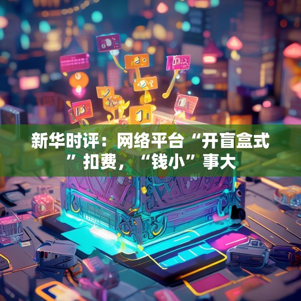 新华时评：网络平台“开盲盒式”扣费，“钱小”事大