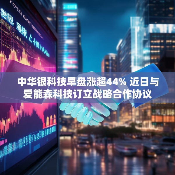 中华银科技早盘涨超44% 近日与爱能森科技订立战略合作协议