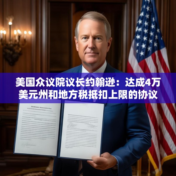 美国众议院议长约翰逊：达成4万美元州和地方税抵扣上限的协议