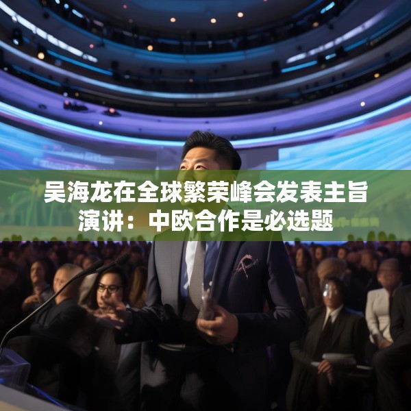 吴海龙在全球繁荣峰会发表主旨演讲：中欧合作是必选题
