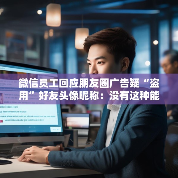 微信员工回应朋友圈广告疑“盗用”好友头像昵称：没有这种能力，也不会这样干