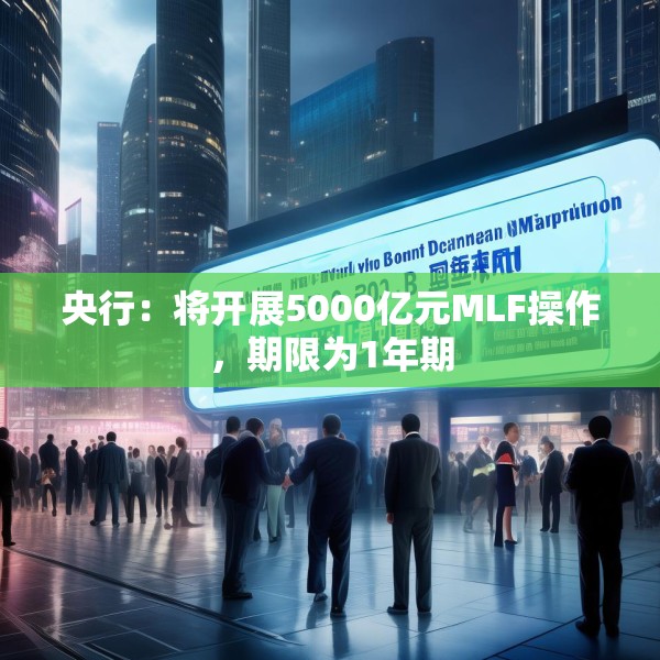 央行：将开展5000亿元MLF操作，期限为1年期