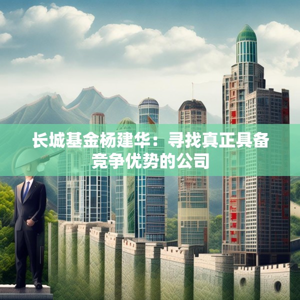长城基金杨建华：寻找真正具备竞争优势的公司