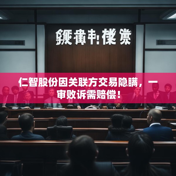 仁智股份因关联方交易隐瞒，一审败诉需赔偿！