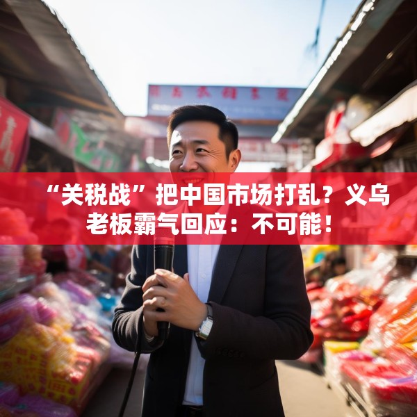 “关税战”把中国市场打乱？义乌老板霸气回应：不可能！