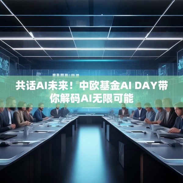 共话AI未来！中欧基金AI DAY带你解码AI无限可能