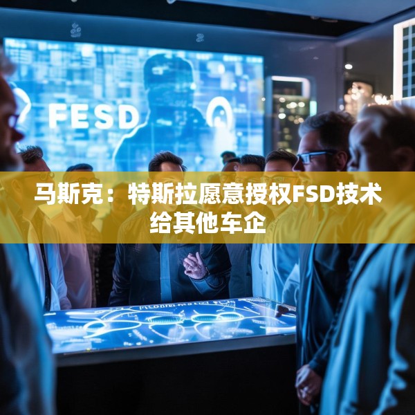 马斯克：特斯拉愿意授权FSD技术给其他车企