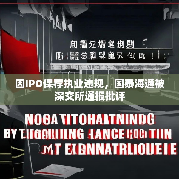 因IPO保荐执业违规，国泰海通被深交所通报批评