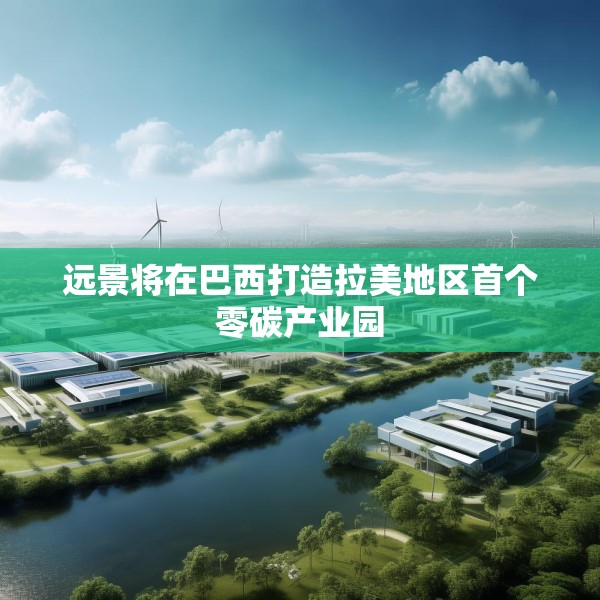 远景将在巴西打造拉美地区首个零碳产业园