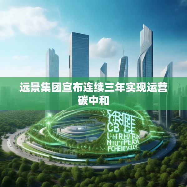 远景集团宣布连续三年实现运营碳中和