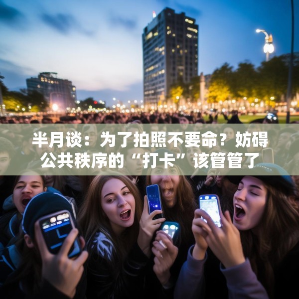 半月谈：为了拍照不要命？妨碍公共秩序的“打卡”该管管了