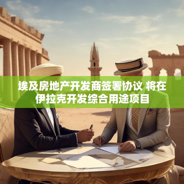 埃及房地产开发商签署协议 将在伊拉克开发综合用途项目