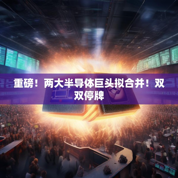 重磅！两大半导体巨头拟合并！双双停牌