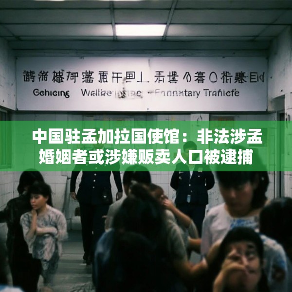 中国驻孟加拉国使馆：非法涉孟婚姻者或涉嫌贩卖人口被逮捕