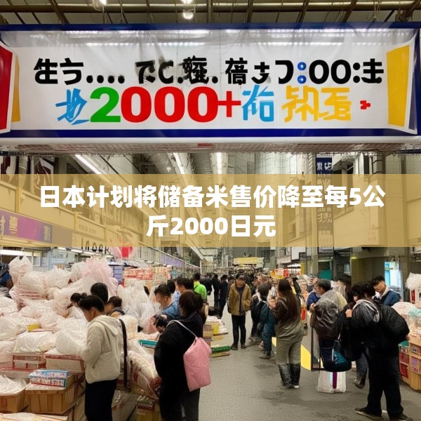 日本计划将储备米售价降至每5公斤2000日元