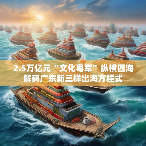 2.5万亿元“文化粤军”纵横四海解码广东新三样出海方程式