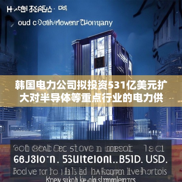 韩国电力公司拟投资531亿美元扩大对半导体等重点行业的电力供应