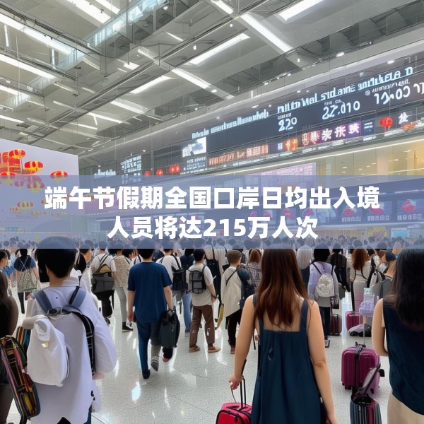 端午节假期全国口岸日均出入境人员将达215万人次