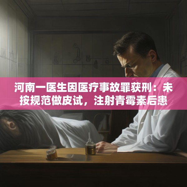 河南一医生因医疗事故罪获刑：未按规范做皮试，注射青霉素后患者死亡