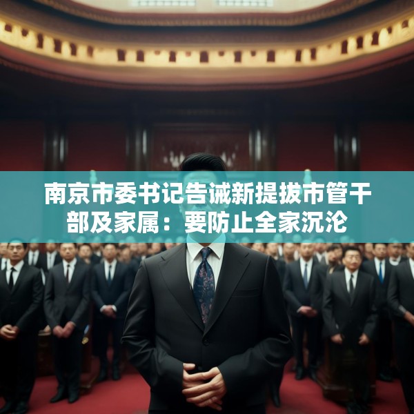 南京市委书记告诫新提拔市管干部及家属：要防止全家沉沦
