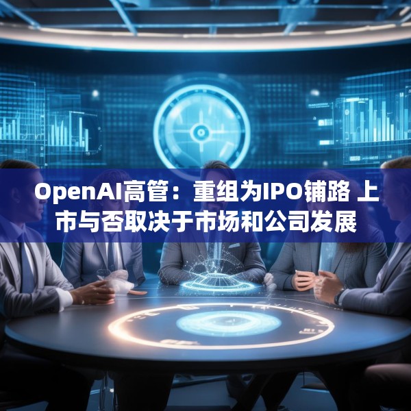 OpenAI高管：重组为IPO铺路 上市与否取决于市场和公司发展