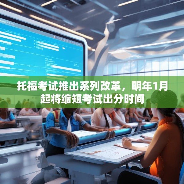 托福考试推出系列改革，明年1月起将缩短考试出分时间