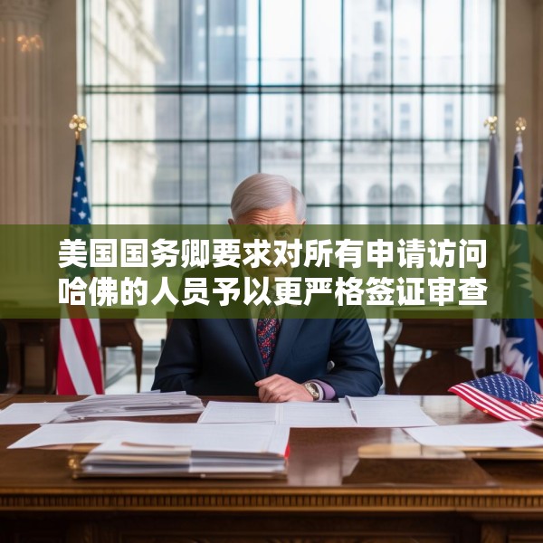美国国务卿要求对所有申请访问哈佛的人员予以更严格签证审查