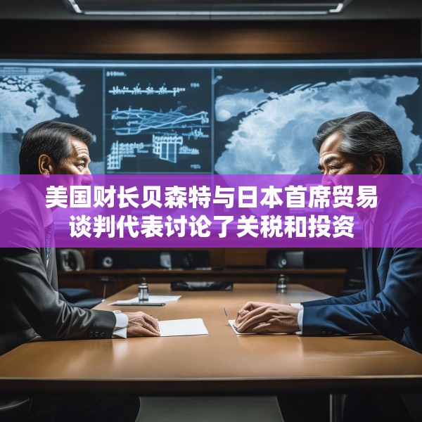 美国财长贝森特与日本首席贸易谈判代表讨论了关税和投资
