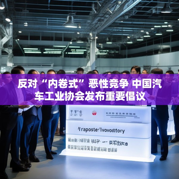 反对“内卷式”恶性竞争 中国汽车工业协会发布重要倡议