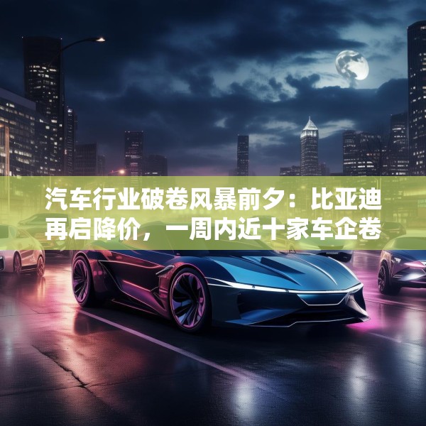 汽车行业破卷风暴前夕：比亚迪再启降价，一周内近十家车企卷入