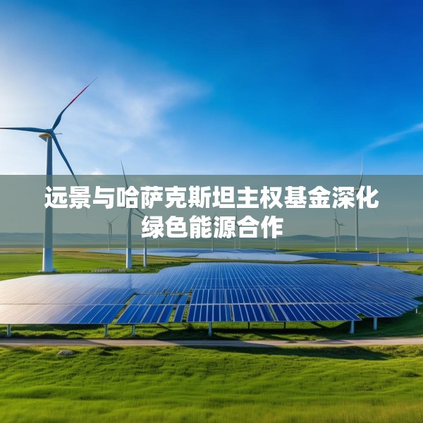 远景与哈萨克斯坦主权基金深化绿色能源合作