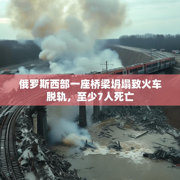 俄罗斯西部一座桥梁坍塌致火车脱轨，至少7人死亡