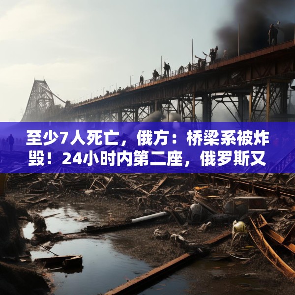至少7人死亡，俄方：桥梁系被炸毁！24小时内第二座，俄罗斯又一桥梁坍塌