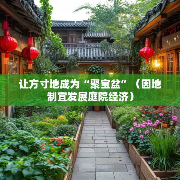 让方寸地成为“聚宝盆”（因地制宜发展庭院经济）
