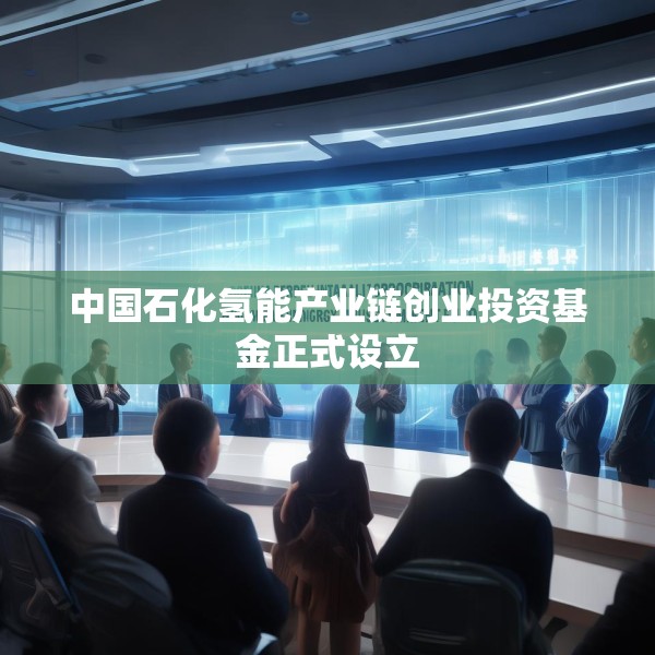 中国石化氢能产业链创业投资基金正式设立