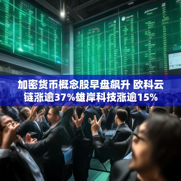 加密货币概念股早盘飙升 欧科云链涨逾37%雄岸科技涨逾15%