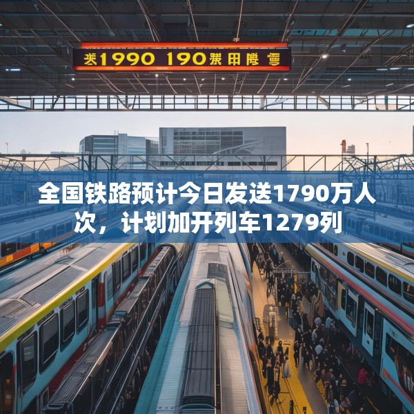 全国铁路预计今日发送1790万人次，计划加开列车1279列