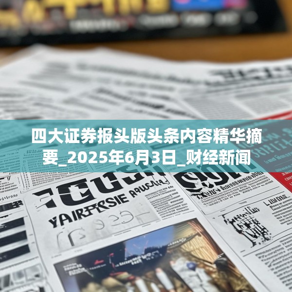 四大证券报头版头条内容精华摘要_2025年6月3日_财经新闻