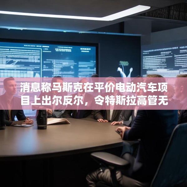 消息称马斯克在平价电动汽车项目上出尔反尔，令特斯拉高管无所适从